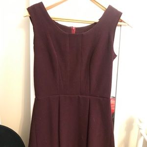 Maroon peplum top